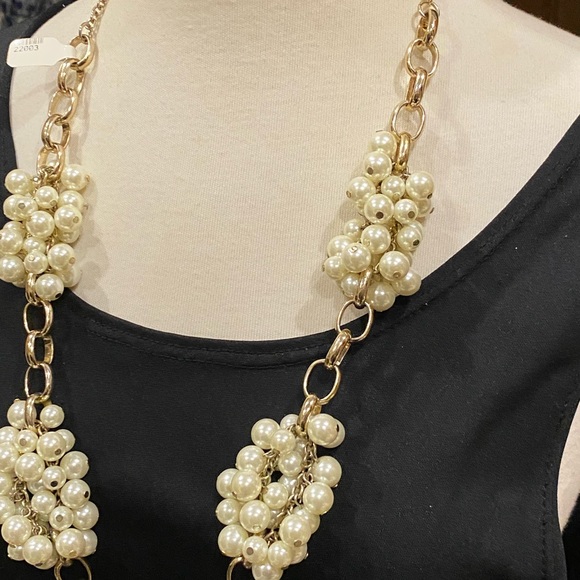 Vintage pearl Cluster necklace - Picture 2 of 2